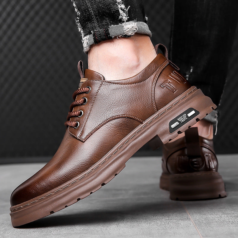 Leder-Schnürschuhe Herren Elegant Rutschfest