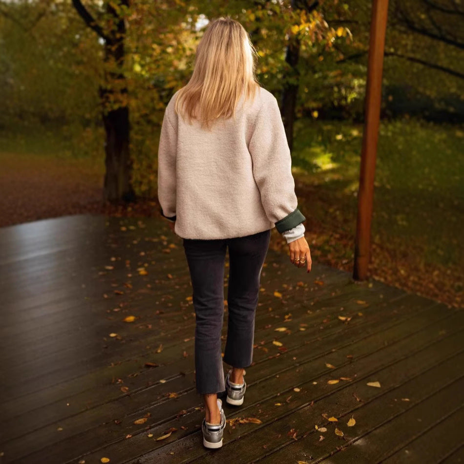 Damen Kuschelige und stylische Fleecejacke Fudus