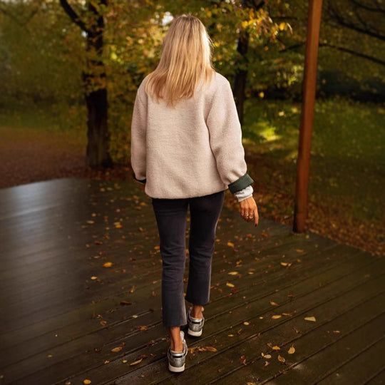 Damen Kuschelige und stylische Fleecejacke Fudus