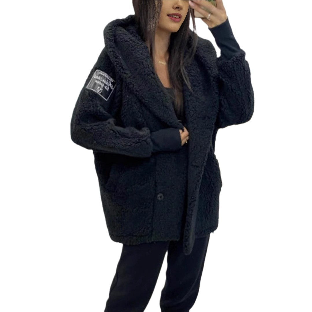 Damen Oversized Teddyjacke Fudus