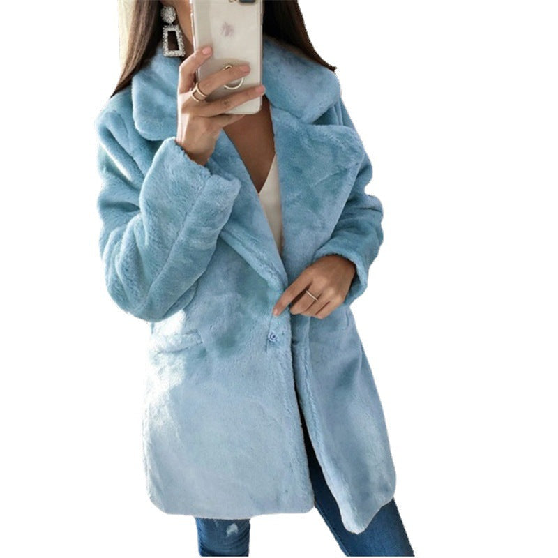 Damen Kuschelige Teddyjacke Fudus