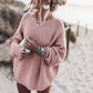 Damen Oversized Strickpullover Mit Lässigem Schnitt