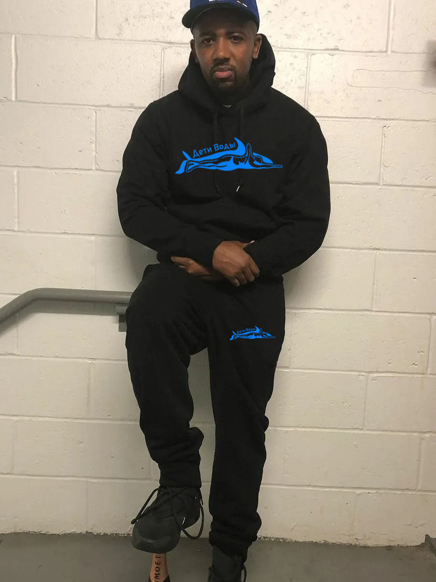 Damen Kapuzenpullover und Jogginghose Set mit kreativem Tiermotiv Fudus