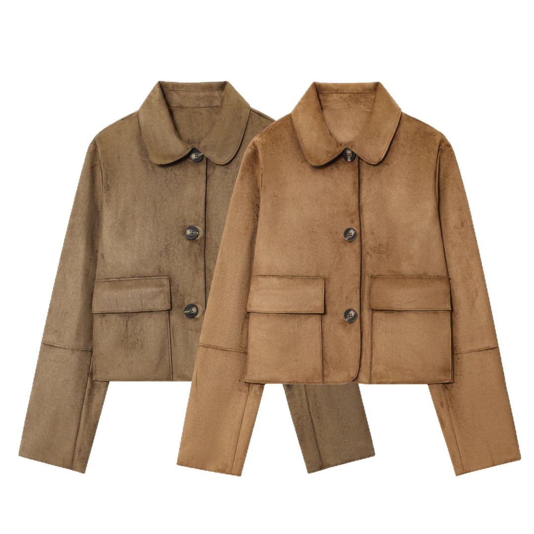 Damen Kurzjacke mit praktischen Taschen Fudus