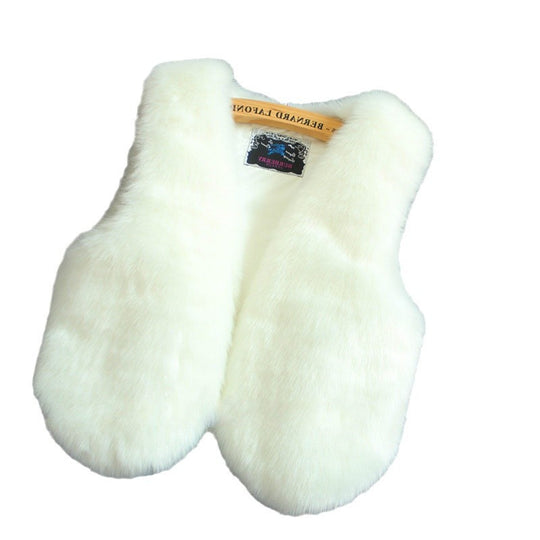 Damen Kuschelige Kunstfellweste Fudus