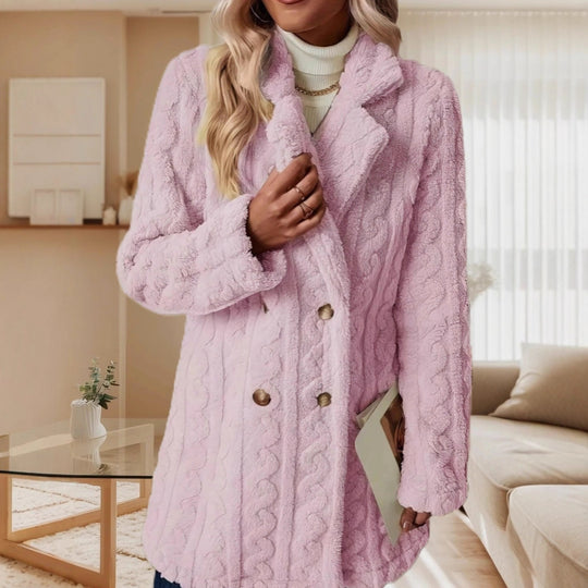 Damen Kuschelige Langjacke Fudus