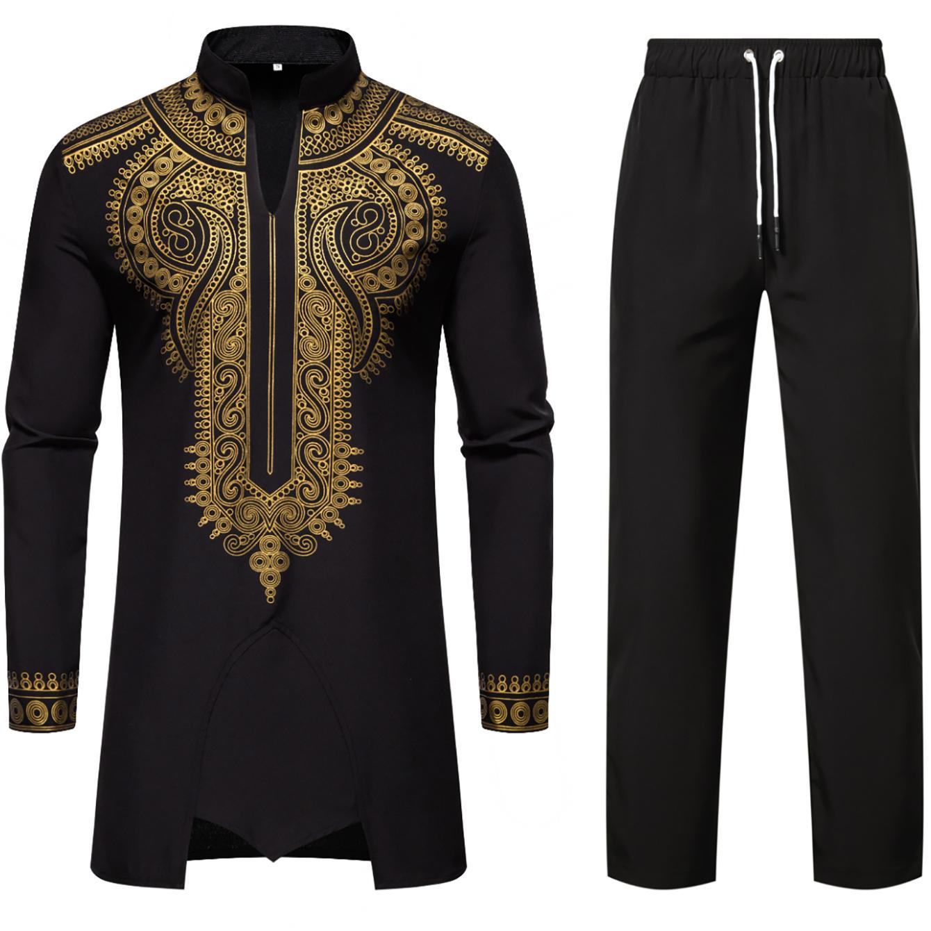 Herren Traditionelles Kaftan-Outfit mit einzigartiger Stickerei Fudus