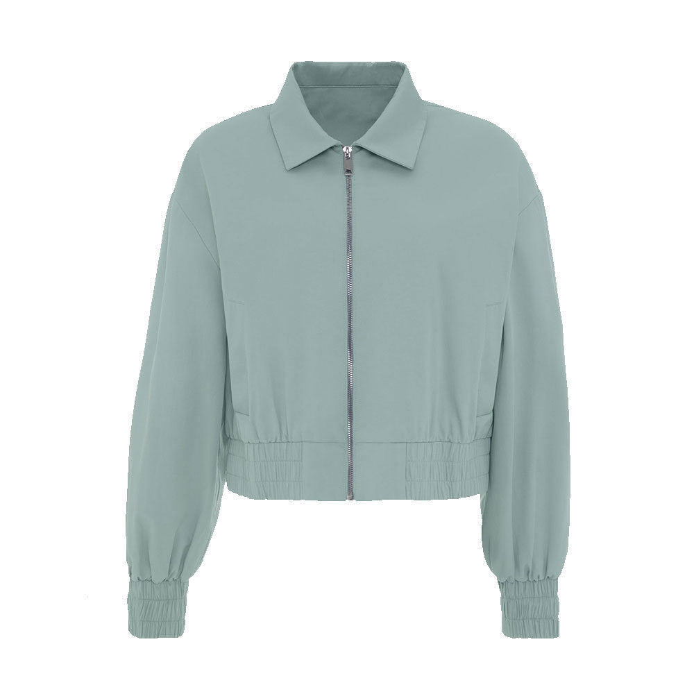 Damen lässige Bomberjacke mit elastischen Bündchen und modernem Schnitt Fudus