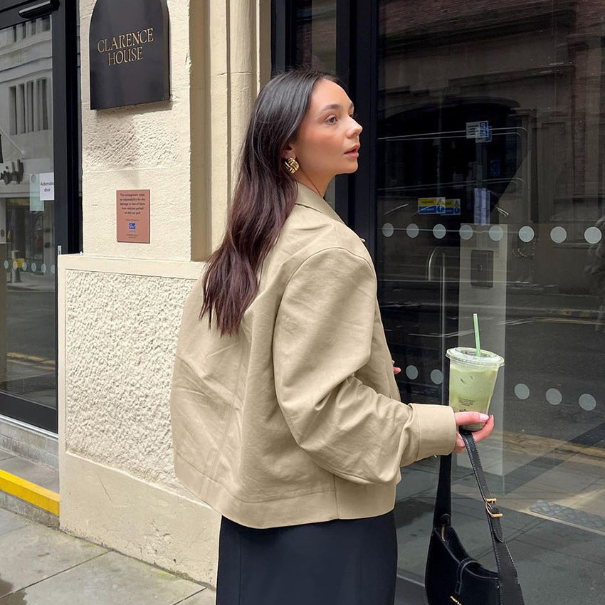 Damen lässige Oversized-Jacke mit modernem Schnitt Fudus