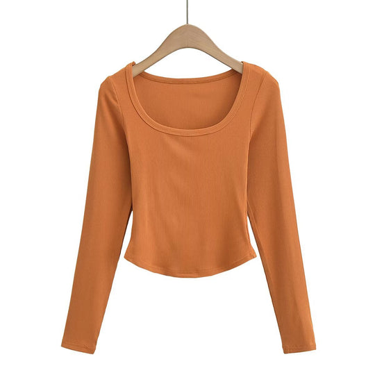 Damen langärmliges Oberteil mit rippierter Struktur Fudus