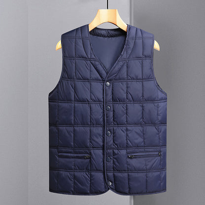 Herren Leichte Steppweste mit praktischem Reißverschluss und seitlichen Taschen Fudus