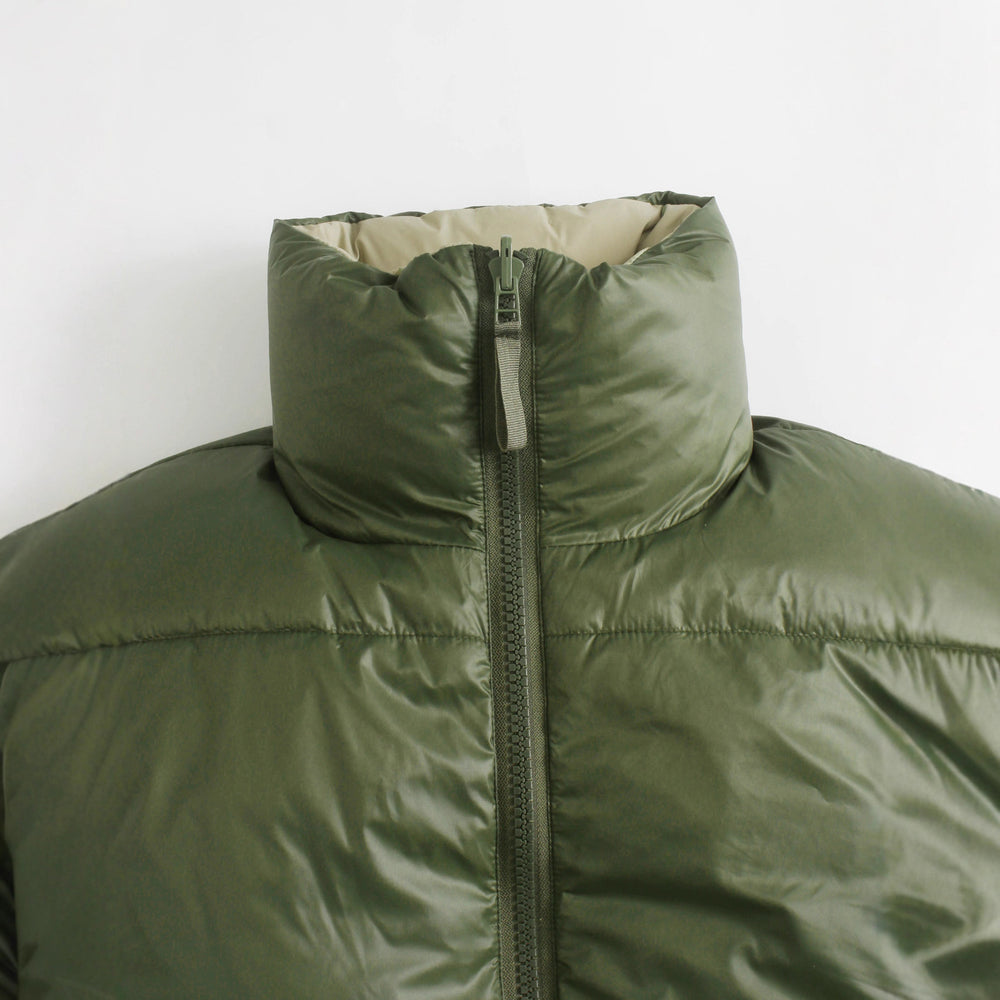 Damen kurze Steppweste mit hohem Kragen und verstellbarem Saum Fudus