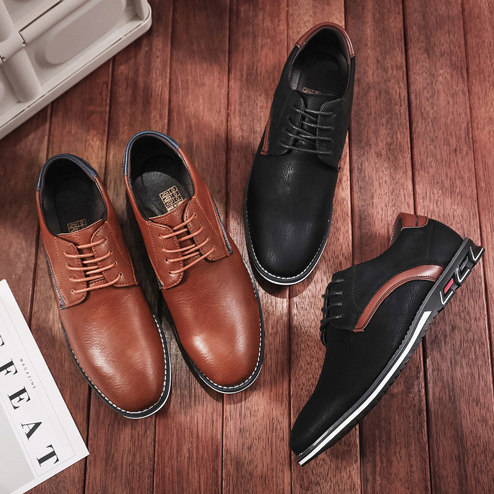 Herrenschuhe Leder Elegant Rutschfest