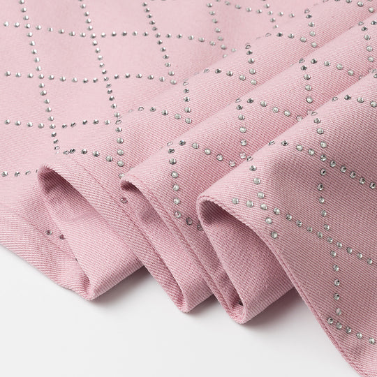 Damen Hochwertige Baumwollhose mit dekorativem Rautenmuster Fudus