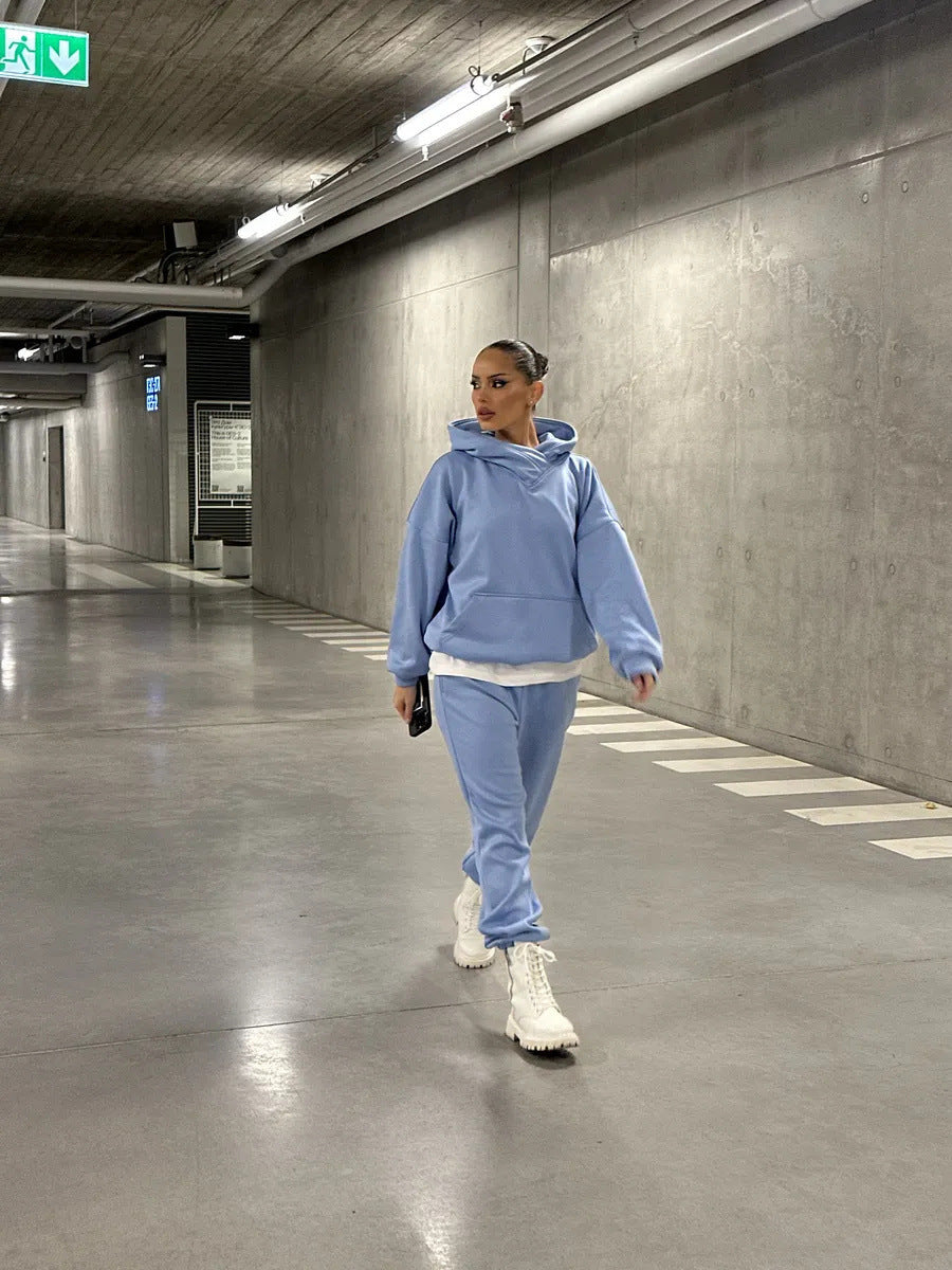 Damen Hoodies und Jogginghose Set Fudus