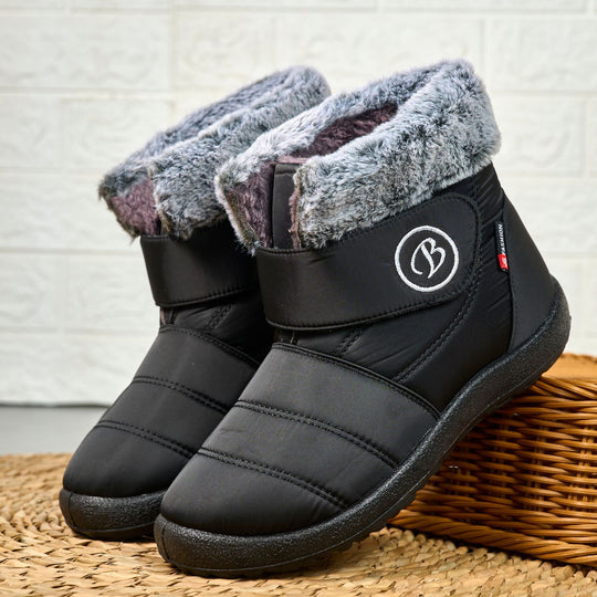 Damen isolierte Winterstiefel mit praktischer Klettverschluss und warmem Fleece-Futter Fudus