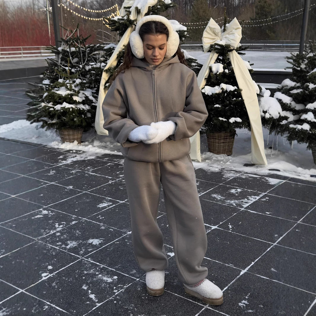 Damen kuschelige Kapuzenjacke