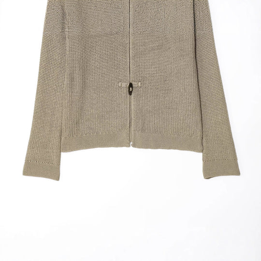 Damen lässige Strickjacke mit elegantem Kragen und dekorativen Knöpfen Fudus