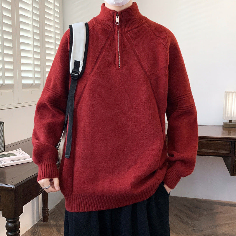 Damen Kapuzenpullover mit hohem Kragen und praktischem Reißverschluss Fudus