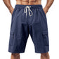 Cargo-Shorts Herren Elastischer Bund Seitentaschen