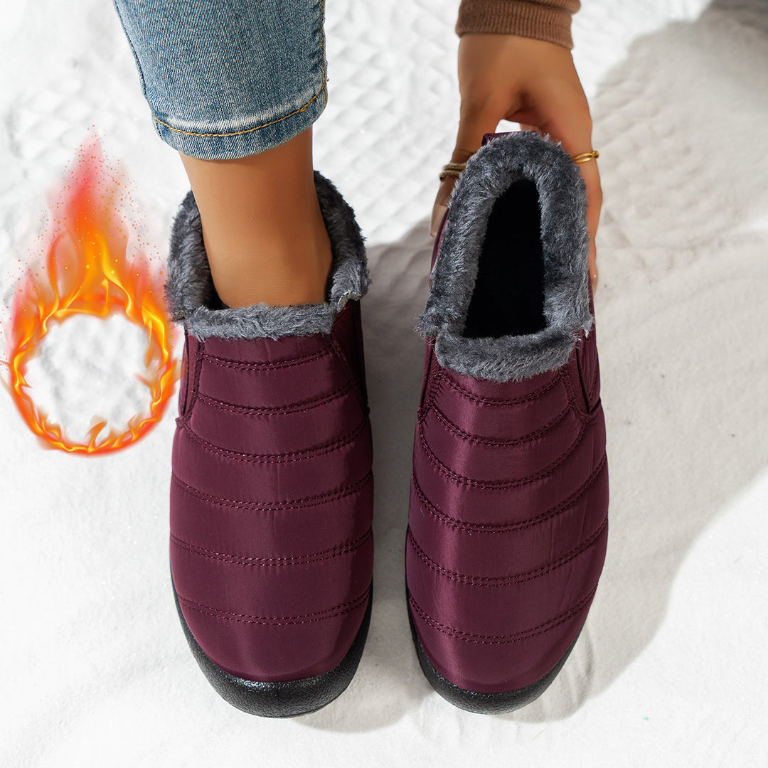 Damen Komfortable Winterboots mit kuscheligem Futter und rutschfester Sohle Fudus