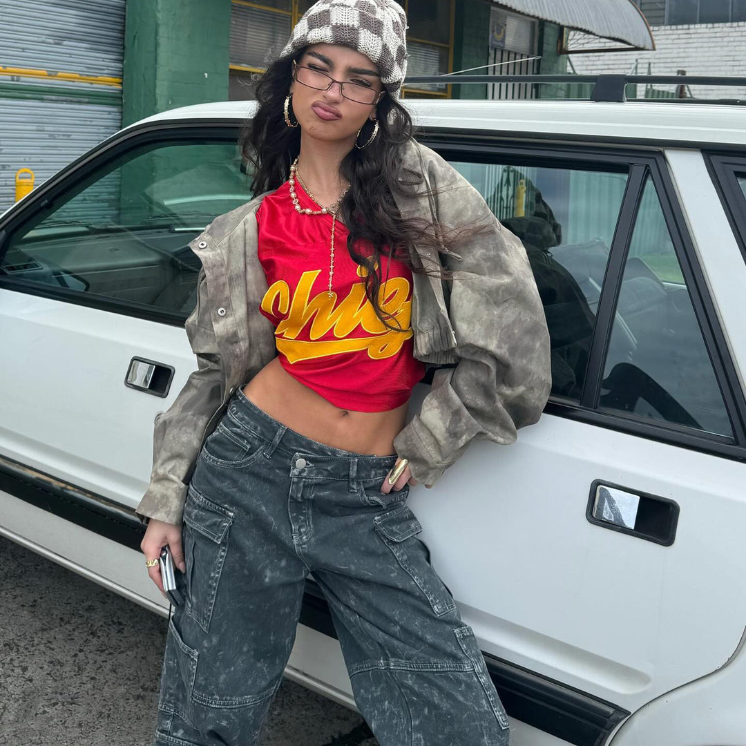 Damen lässige Cargo-Hose mit innovativen Details und modernem Schnitt Fudus