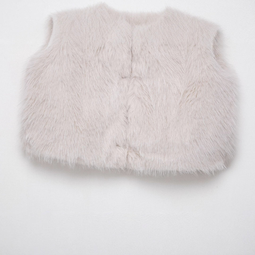 Damen Kunstfellweste Fudus