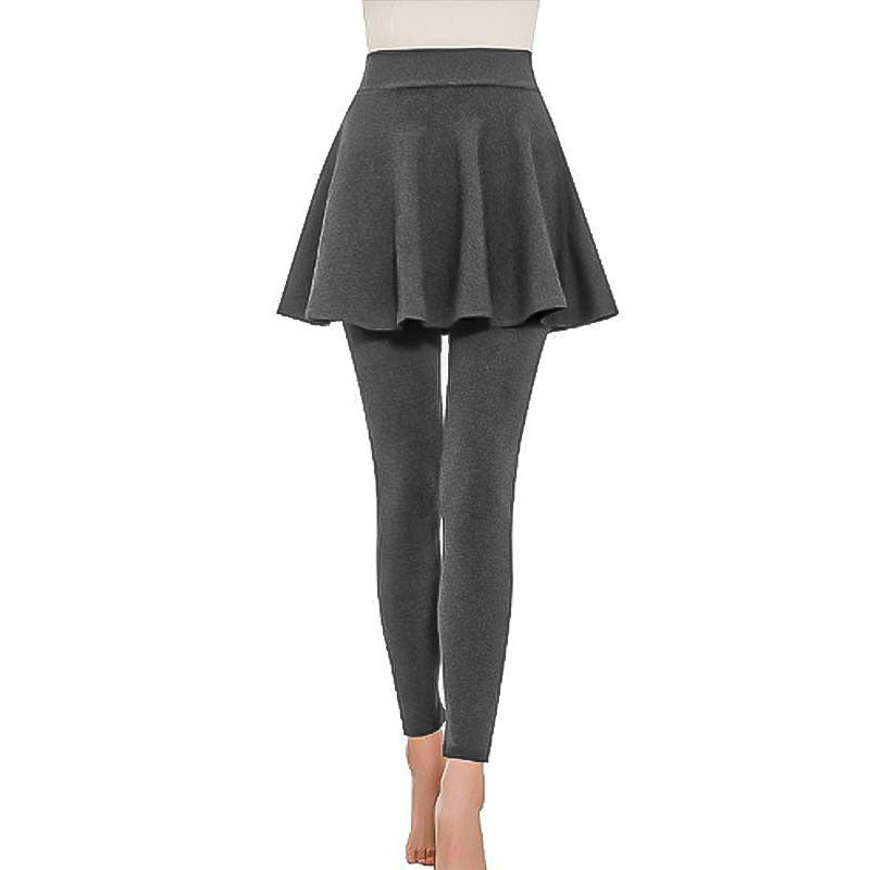 Damen Leggings mit integrierter Skirtschnitt Fudus