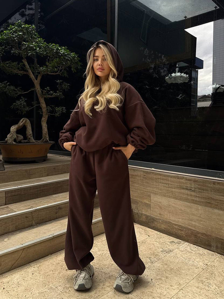 Damen Hoodie und Jogginghose Set mit lässigem Schnitt Fudus