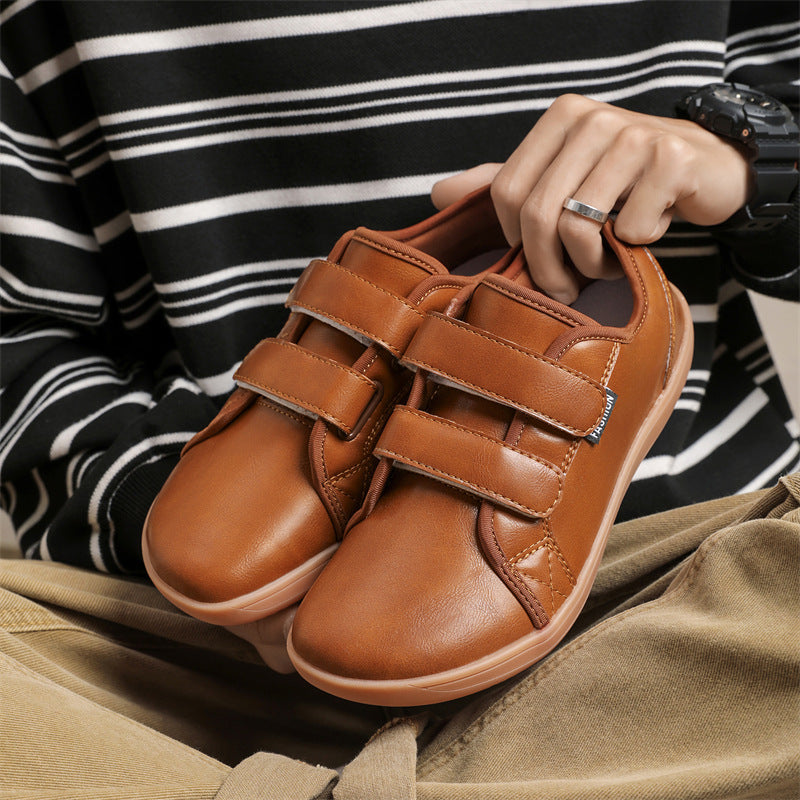 Fudus Herren Klettverschluss Spazier Schuhe Leicht Bequem Modern