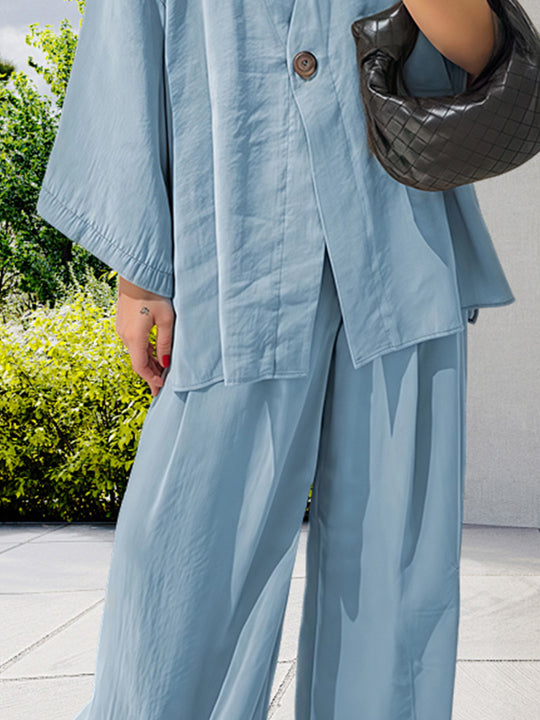 Damen lässige Oversized Blazerjacke mit weitem Schnitt Fudus