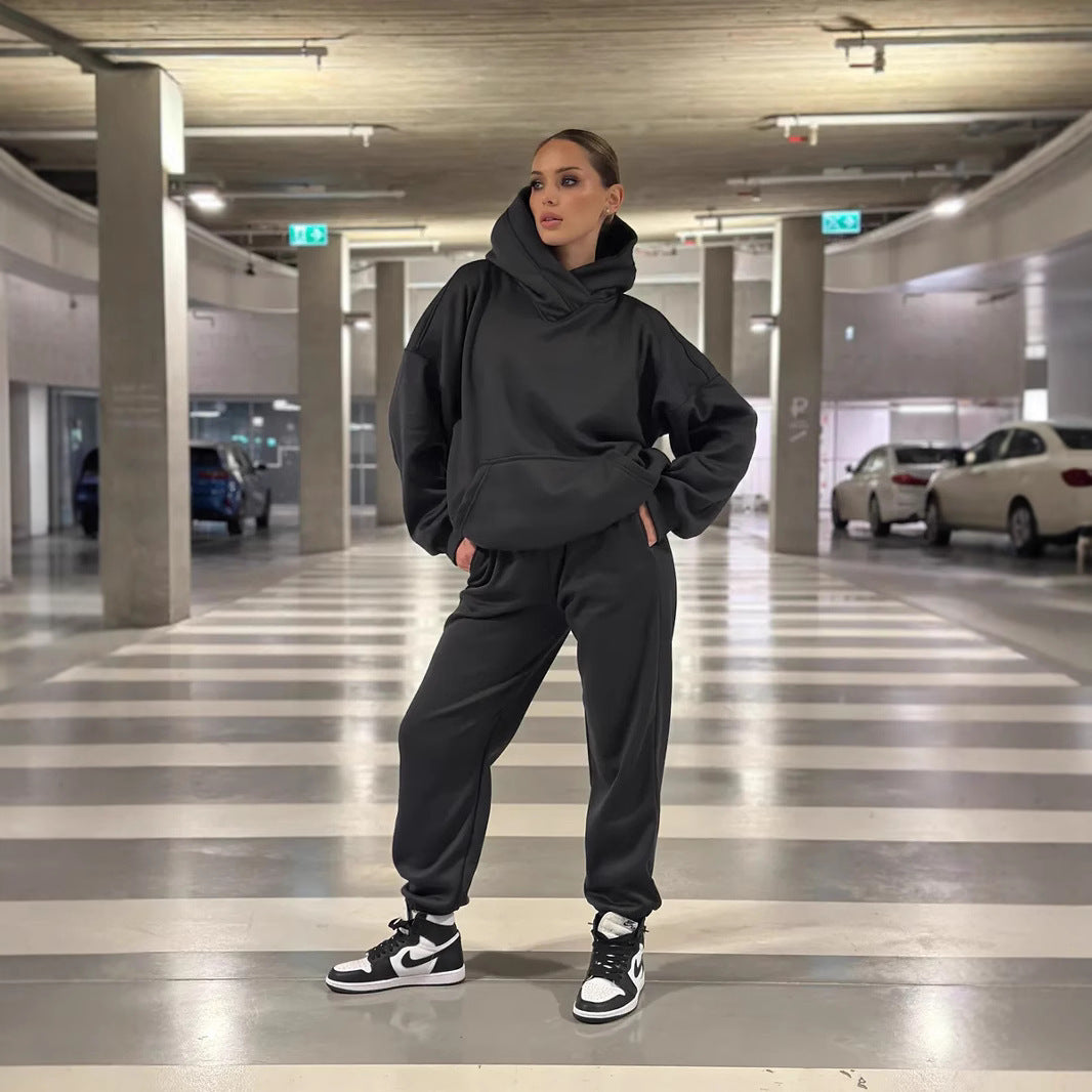 Damen Hoodies und Jogginghose Set Fudus