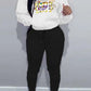 Damen Hoodie und Jogginghose Set mit kreativem Cartoon-Design Fudus