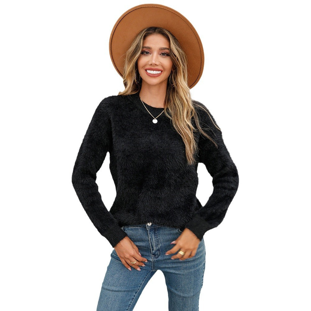 Damen Kuscheliger Pullover mit Oversized-Schnitt und weichen Materialien Fudus