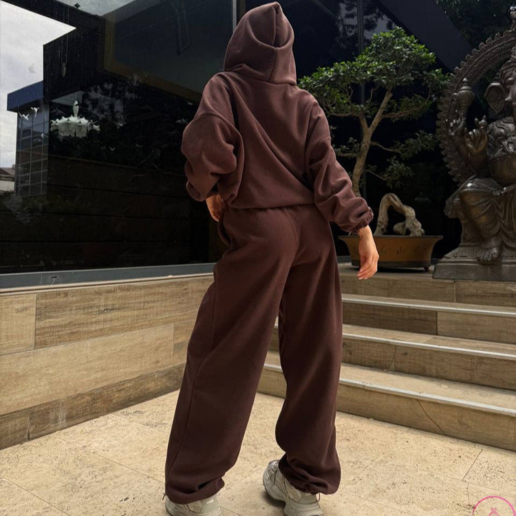 Damen Hoodie und Jogginghose Set mit lässigem Schnitt Fudus