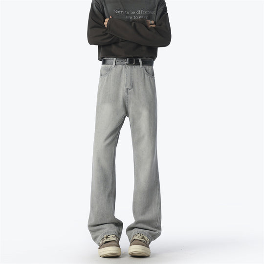 Damen Lässige High-Waist Denim-Hose im Vintage-Stil Fudus