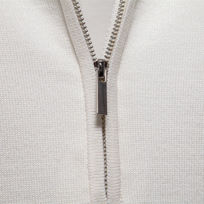 Herren Polohemd Reißverschluss