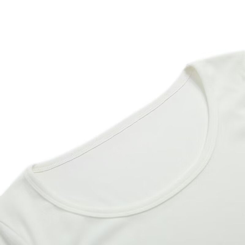 Damen langärmliges Shirt mit raffiniertem Drapé Fudus