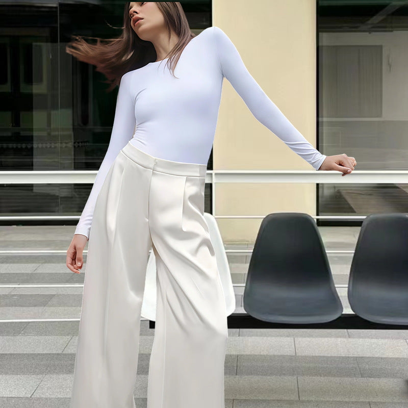 Damen Langärmliger Bodysuit mit integriertem Shaping-Effekt Fudus