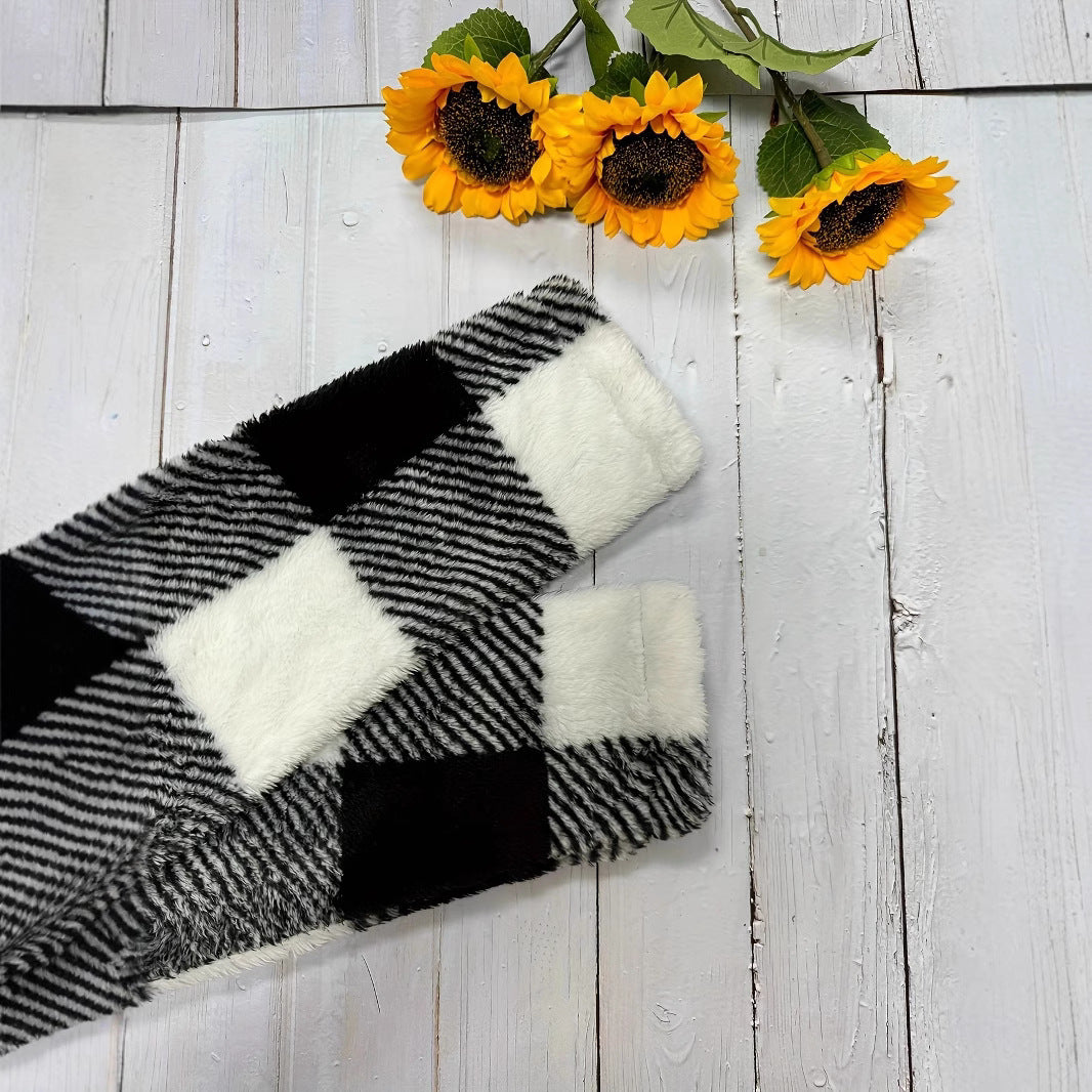 Damen Kuschelige Fleecejacke mit Karomuster Fudus