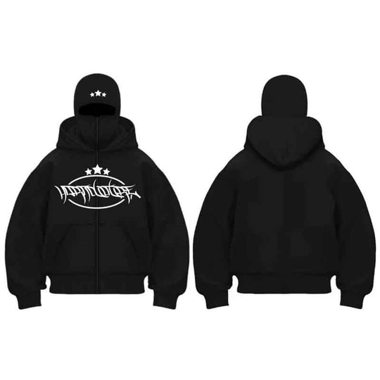 Damen Kapuzenjacke mit hohem Kragen und stylischem Reißverschluss Fudus