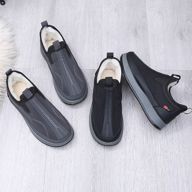 Damen Komfortable und warme Slip-On Freizeitschuhe mit Innenfutter Fudus