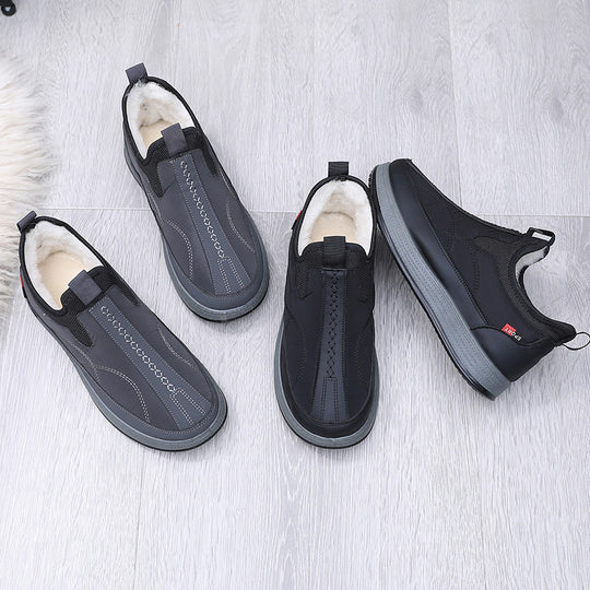 Damen Komfortable und warme Slip-On Freizeitschuhe mit Innenfutter Fudus