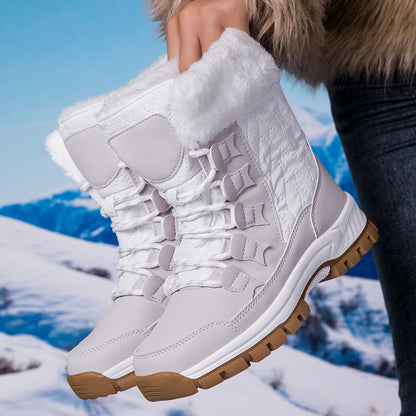 Damen Isolierte Winterstiefel mit rutschfester Sohle und weichem Innenfutter Fudus