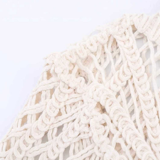 Damen Häkeloberteil mit weitem Schnitt Fudus