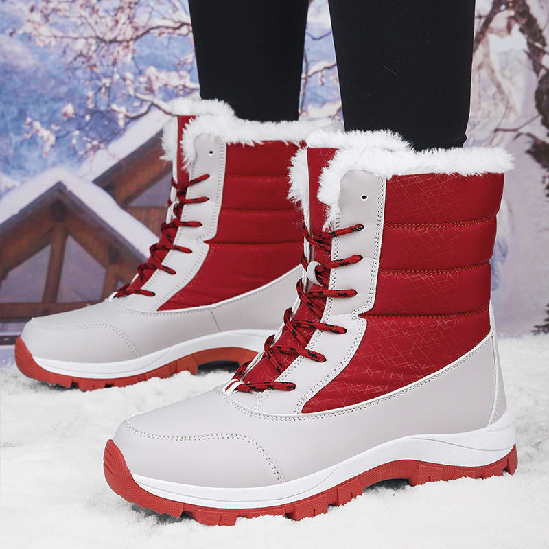 Damen Isolierte Winterstiefel mit rutschfester Sohle und weichem Innenfutter Fudus