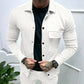 Herren modische Jacke mit strukturiertem Design und praktischen Taschen Fudus