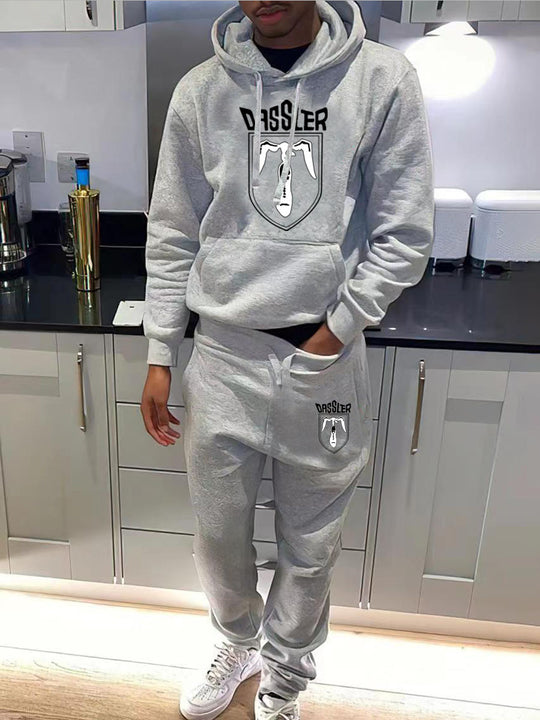 Damen Hoodie- und Jogginghose-Set mit exklusivem Grafikelement Fudus