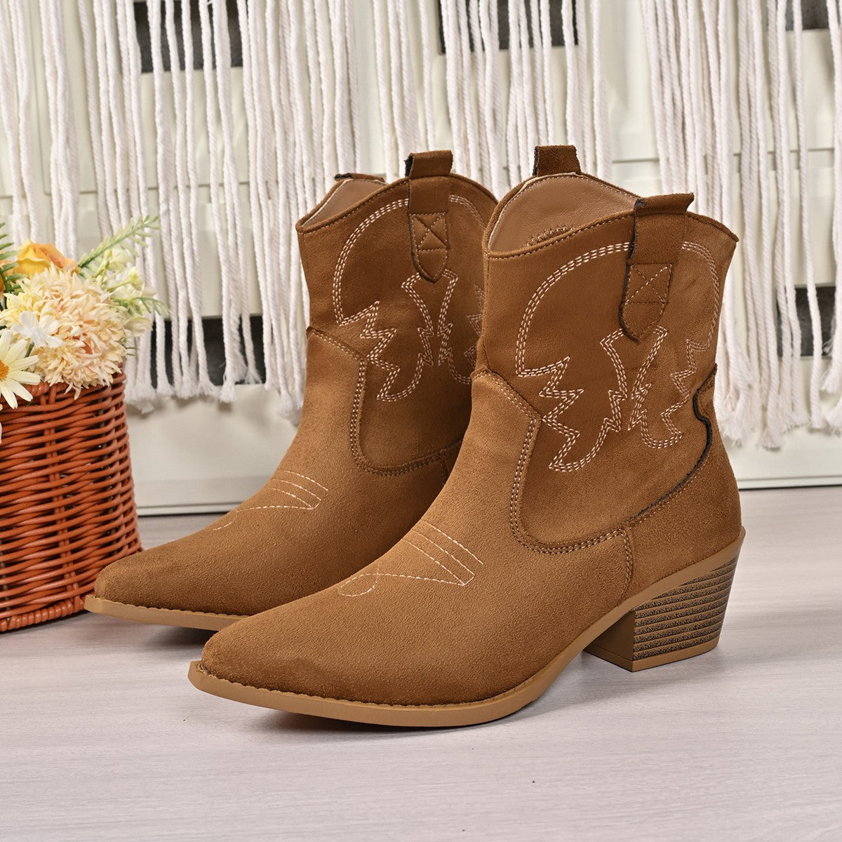 Damen Cowboy-Stiefel Fudus