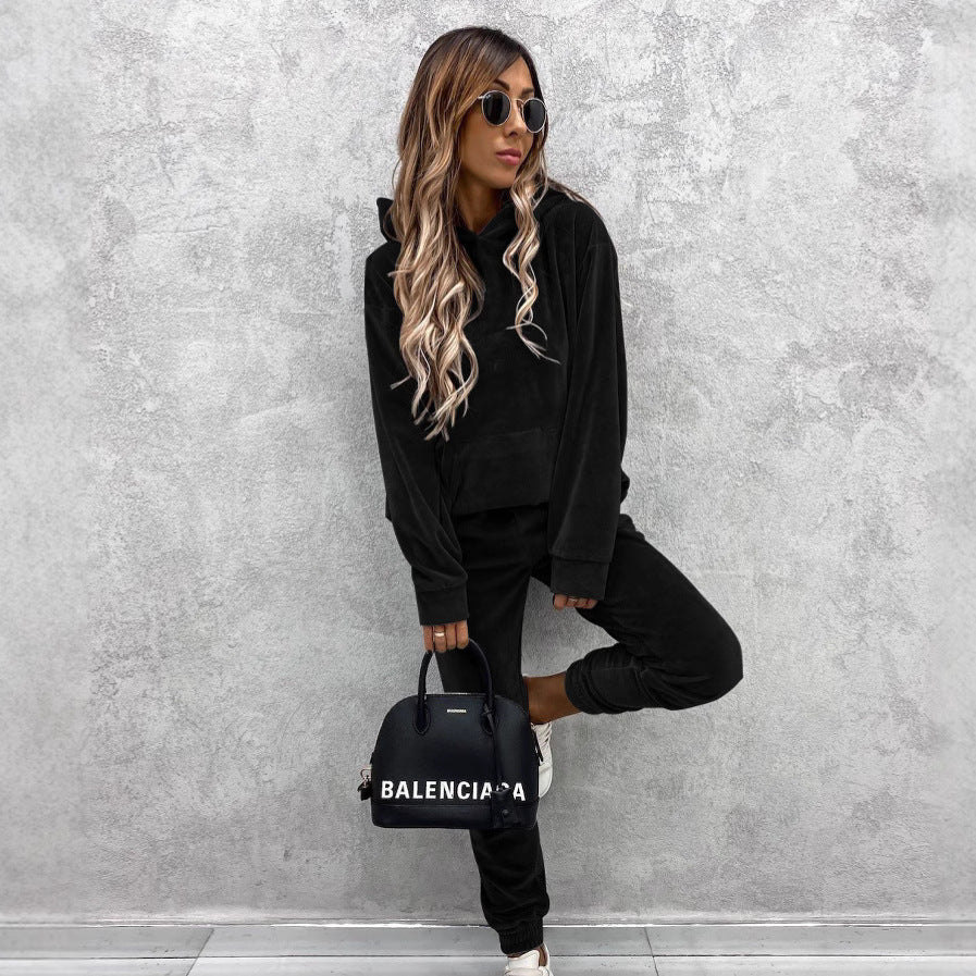 Damen kuscheliger Fleece-Hoodie Fudus